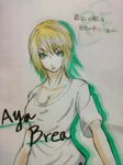  aya_brea blonde_hair breasts character_name cleavage green_eyes parasite_eve short_hair solo 