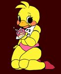  animatronic anthro avian bird bow_tie female five_nights_at_freddy&#039;s five_nights_at_freddy&#039;s_2 looking_at_viewer machine powderkona robot toy_chica_(fnaf) video_games 