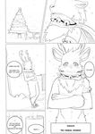  anthro antlers black_and_white blush cervine christmas comic crossed_arms cup duo english_text featureless_crotch hi_res holidays horn leaning leaning_back leo_(whiteleo) looking_at_viewer mammal monochrome mostly_nude pecs reindeer rudolph_the_red_nosed_reindeer scarf sleigh smile snow speech_bubble standing text tree whiteleo winter 