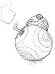 ball bb-8 black_and_white disembodied_hand hi_res hladilnik human machine mammal monochrome not_furry robot solo solo_focus star_wars thumbs_up 