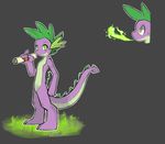 anthro anthrofied barefoot close-up digitigrade dragon featureless_crotch fire friendship_is_magic hi_res looking_at_viewer male my_little_pony nude opencanvas parchment scalie solo spike_(mlp) teenager whiteleo young 