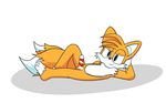  2_tails absurd_res barefoot blue_eyes canine christmas cub erection fox foxkai fur hi_res holidays male mammal miles_prower multiple_tails nude orange_fur penis solo sonic(series) sonic_(series) young 