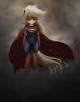  2015 applejack_(mlp) blonde_hair cape clothing costume equine female flying friendship_is_magic hair hi_res horse mammal my_little_pony ncmares pony solo superman 