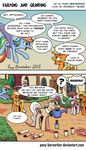  2015 applejack_(mlp) comic derpy_hooves_(mlp) equine fan_character female flying friendship_is_magic hi_res horse mammal mayor_mare_(mlp) my_little_pony pegasus pony pony-berserker rainbow_dash_(mlp) scroll watering_can wings 