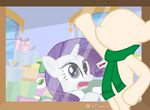  2015 blue_eyes dm29 dragon equine female friendship_is_magic green_eyes hair horn mammal manikin mannequin my_little_pony purple_hair rarity_(mlp) scarf spike_(mlp) unicorn uniocnr 