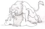  all_fours ass_up chris_mckinley disney duo feline feral feral_on_feral from_behind incest lion lying male male/male mammal monochrome mufasa on_front pencil_(artwork) scar_(the_lion_king) sex simple_background sketch the_lion_king traditional_media_(artwork) white_background 