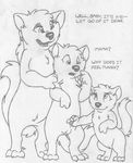  age_difference barefoot brother brother_and_sister cub cute_fangs dialogue digitigrade english_text erection eye_contact family featureless_crotch female greyscale mae_marten male mammal marten mizzyam monochrome mother mustelid nikki_marten open_mouth parent pencil_(artwork) penis penis_grab regi_marten semi-anthro sheath sibling signature sister size_difference speech_bubble standing tapering_penis text traditional_media_(artwork) young 