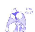  2015 butt clothed clothing crowley dialogue digital_media_(artwork) disney english_text female judy_hopps lagomorph mammal panties rabbit simple_background sketch skimpy solo text underwear white_background zootopia 