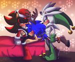  anal antlers balls bell blush christmas clothing cum elf fellatio hedgehog holidays horn humanoid invalid_color invalid_tag male male/male mammal oral reendeer santa_claus sex shadow_the_hedgehog silver_the_hedgehog sliver sonia sonic_(series) sonic_the_hedgehog sweat 