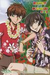  code_geass fabulous hawaiian_shirt instrument kururugi_suzaku lelouch_lamperouge multiple_boys shirt ukulele 