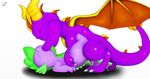  dragon feral male male/male scalie sex spike_(disambiguation) spyro spyro_the_dragon video_games zuphyx 