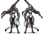  armor feline female luigiix mammal melee_weapon sword tiger warrior weapon 