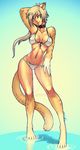  bikini breasts clothing feline looking_at_viewer luigiix mammal swimsuit 