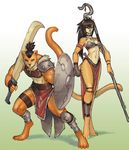  armor breasts feline female luigiix male mammal warrior 