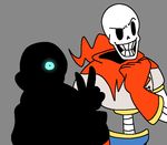  animated animated_skeleton bone clothing gseren_(artist) hoodie looking_at_viewer monster not_furry papyrus sans_(undertale) scarf skeleton undead undertale video_games 