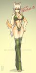  breasts canine dog female looking_at_viewer luigiix mammal solo 