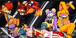  amy_rose ball_gag bdsm big_breasts bondage bound breasts bunnie_rabbit canine dreamcastzx1 fiona_fox fox gag hedgehog mammal mina_mongoose nicole_lynx sally_acorn sonic_(series) 