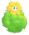  flowey_the_flower kokuhane male muscular plant solo undertale video_games 