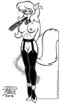  anthro areola bdsm breasts callie_briggs cat erect_nipples feline female mammal nipples pelzig pussy solo swat_kats 