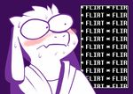  2015 animated anthro asriel_dreemurr big_eyes blush boss_monster caprine clothed clothing english_text fangs fatz_geronimo hoodie horn humor long_ears male mammal monster purple_background shaking simple_background solo sweat text undertale video_games 