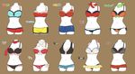  30_(miso100dai) bow bow_bra bow_panties boyshorts bra frilled_bra frilled_panties frills front-tie_top lingerie mannequin neckerchief panties pokemon pokemon_(game) pokemon_bw pokemon_bw2 pokemon_dppt pokemon_frlg pokemon_gsc pokemon_hgss pokemon_rse pokemon_xy red_scarf scarf side-tie_panties underwear underwear_only 