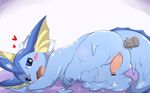  &lt;3 acid_armor anus blue_eyes blush cum cute eeveelution feral fin itameshi looking_at_viewer male melting nintendo open_mouth paws penis pok&eacute;mon solo vaporeon video_games 