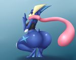  angelthecatgirl big_butt butt greninja huge_butt monsoona nintendo pok&eacute;mon video_games 