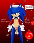 anthro breasts christmas christmas_sweater clothing damian_hodge erection hat hedgehog holidays male mammal new_year nude penis presenting santa_hat small_breasts solo sonic_(series) sonic_the_hedgehog 