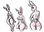  anthro blush breasts butt dickgirl intersex lagomorph mammal mediocre_scrublord nipples penis rabbit wide_hips 