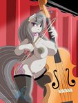  2015 anthro areola big_breasts breasts cello dekomaru earth_pony equine erect_nipples female friendship_is_magic horse huge_breasts mammal mostly_nude musical_instrument my_little_pony nipples octavia_(mlp) pony pussy solo 