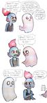  clothing english_text ghost hair marine mettaton napstablook red_hair shrubsparrow_(artist) spirit text undead undertale undyne video_games 