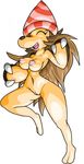  anthro breasts cyanzangoose female mammal mogi mole monster monster_rancher nipples pussy solo 