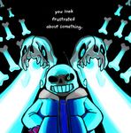  animated_skeleton bone clothing english_text gaster_blaster glowing glowing_eyes hoodie monster sans_(undertale) skeleton text undead undertale unknown_artist video_games 