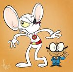  danger_mouse duo eye_patch eyewear fur happy looking_at_viewer simple_background smile tagme wave white_fur 