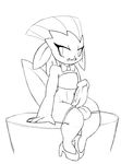  2015 erection high_heels kingly_(artist) male nintendo penis pok&eacute;mon pok&eacute;morph solo video_games weavile wide_hips 