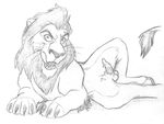  balls chris_mckinley disney erection feline feral lion male mammal penis scar_(the_lion_king) sketch solo the_lion_king 