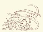  all_fours ambiguous_gender claws cum cum_on_body dragon duo feral feral_on_feral flight_rising four_eyes from_behind gahraazel male mirror_dragon orgasm sex simple_background sketch tongue tongue_out white_background wings 
