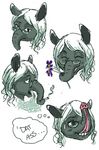  &quot;psychedelia&quot; drugs eyewear female flower glasses hair lowlysquid mammal marijuana plant smile smoking tapir trunk trunk_boner white_hair 