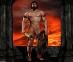  3d_(artwork) ares cgi deity digital_media_(artwork) greek lex-icon male mythology nude penis poser 