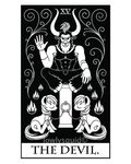  card cloven_hooves collar demon equine female fire fortune_telling hooves horse lowlysquid male mammal monochrome my_little_pony pony slave tarot tarot_card taur tirek 