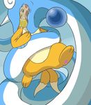  ambiguous_gender blue_skin buizel coiling dragonair duo hindpaw nintendo paws pok&eacute;mon saliva slobber struggling video_games vore winte wrap 