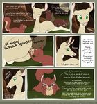  2015 autumndeer cervine comic deer dialogue female green_eyes hooves looking_back mammal pink_nose purple_eyes pussy rodent squirrel 