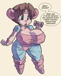  2015 anthro big_breasts billybaphomet breasts cleavage clothed clothing english_text female huge_breasts mammal mouse rodent solo text 
