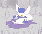  ambiguous_gender cat feline goo mammal meowstic nintendo pok&eacute;mon puddle slime solo video_games winte 
