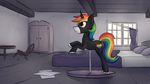  bedroom dark death digital_media_(artwork) marsminer my_little_pony rainbow_heart taxidermy 