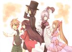  alice_(pandora_hearts) black_hair blonde_hair emily_(pandora_hearts) gilbert_nightray hat long_hair oz_vessalius pandora_hearts sharon_rainsworth tagme xerxes_break 