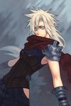  blonde_hair blue_eyes breasts cloud_strife final_fantasy final_fantasy_vii genderswap genderswap_(mtf) gloves kingdom_hearts long_hair medium_breasts scarf shoulder_pads solo spiked_hair wecerabi 