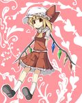  bow flandre_scarlet fujy hat red_eyes solo touhou 