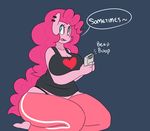  &lt;3 2015 anthro big_breasts blue_eyes breasts clothed clothing cute ear_piercing earth_pony english_text equine female friendship_is_magic hair horse hugtastic_pinkie_pie mammal my_little_pony open_mouth piercing pink_hair pinkie_pie_(mlp) pony smile solo somescrub speech_bubble text 