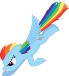  2013 absurd_res alpha_channel blue_fur cutie_mark equine female flying friendship_is_magic fur hair hi_res mammal multicolored_hair my_little_pony pegasus rainbow_dash_(mlp) red_eyes sakatagintoki117 simple_background smile solo transparent_background wings 